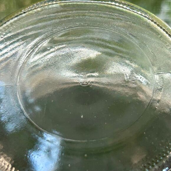 Vintage Anchor Hocking Beehive Ribbed Lidded Clear Glass Carafe Vase - Picture 10 of 14